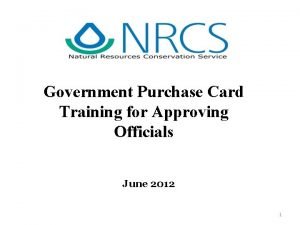 Government purchase card training slides