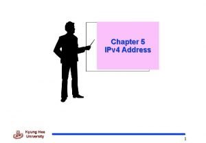 Chapter 5 IPv 4 Address Kyung Hee University