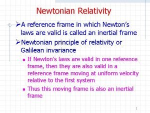 Relatividad de newton