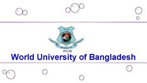 World university of bangladesh