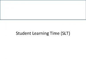 Student learning time