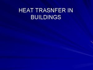Heat trasnfer