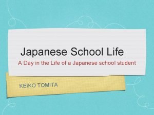 Japanese school life