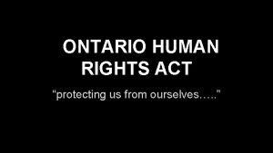 Ontario human rights commision