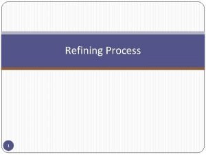 Crude oil processing steps