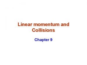 Momentum before and after collision formula