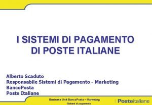 Self service amministrativo poste italiane