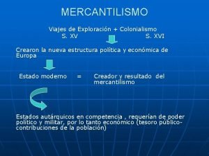 Leyes del mercantilismo