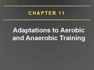 CHAPTER 11 Adaptations to Aerobic and Anaerobic Training