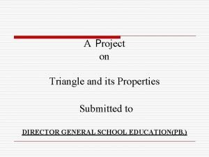 Triangles project