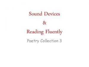 Sound devices definition poetry