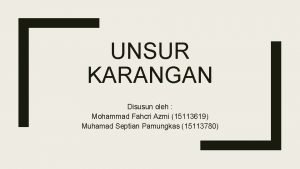 Unsur unsur karangan ilmiah