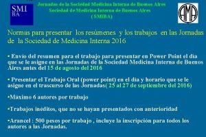 Ac Jornadas de la Sociedad Medicina Interna de