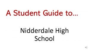 Nidd high school