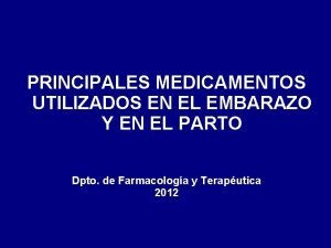 Medicamentos en gestantes