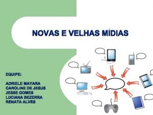 NOVAS E VELHAS MDIAS Evoluo das Mdias Sistema