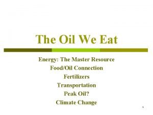 The oil we eat