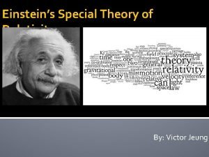 Albert einstein theory of special relativity