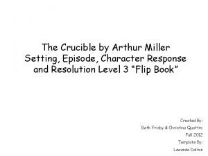 Setting of the crucible
