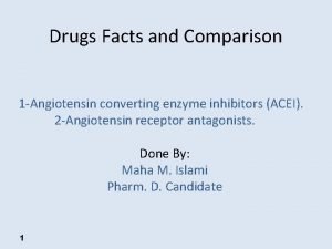 Drugs Facts and Comparison 1 Angiotensin converting enzyme