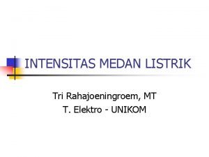 Intensitas listrik Intensitas listrik