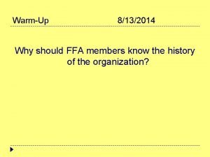 National ffa alumni association was formed