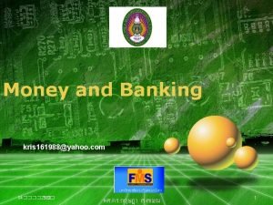 Money and Banking kris 161988yahoo com LOGO 04