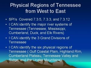 Regions of tennessee