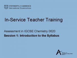 Igcse teacher training pack