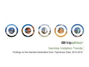 Namibia Visitation Trends Findings on the Namibia Destination