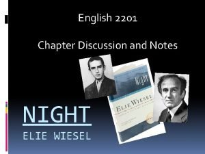 Night by elie wiesel chapter 4