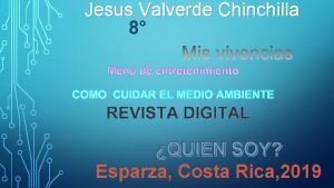 Jesus Valverde Chinchilla 8 COMO CUIDAR EL MEDIO