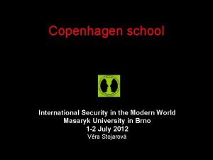 Copenhagen school five sectors of security