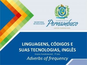 LINGUAGENS CDIGOS E SUAS TECNOLOGIAS INGLS Ensino Fundamental