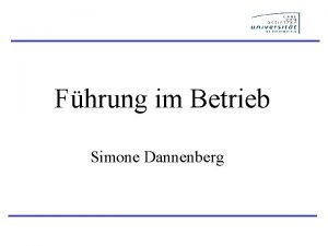 Fhrung im Betrieb Simone Dannenberg Definitionen von Fhrung