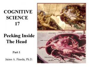 COGNITIVE SCIENCE 17 Peeking Inside The Head Part