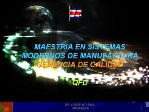 Maestría en sistemas modernos de manufactura