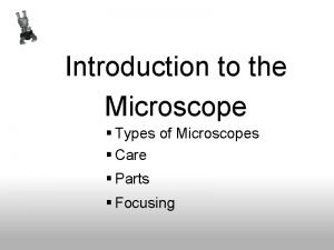 Microscope introduction