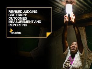REVISED JUDGING CRITERION OUTCOMES MEASUREMENT AND REPORTING REVISED
