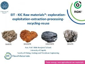 Kic eit raw materials