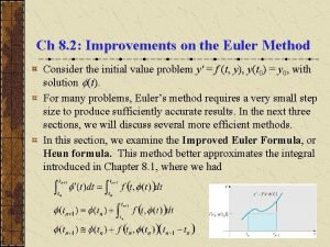 Improved euler formula