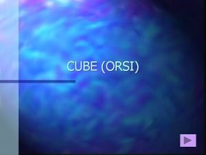 CUBE ORSI Modele SCOR acuch produkcji i model