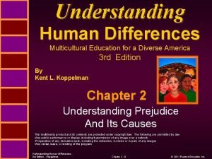 Understanding Human Differences Multicultural Education for a Diverse