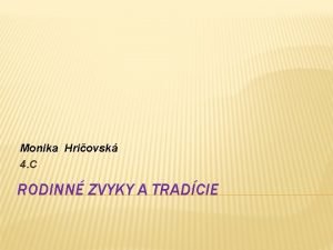 Kalendárne zvyky