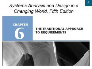 Systems Analysis and Design in a Changing World