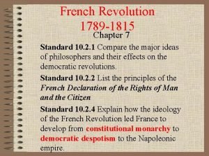 Explain the causes of french revolution