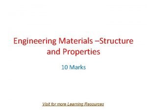 Types of engineering materials