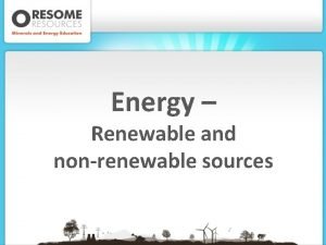 Non renewable resources disadvantages