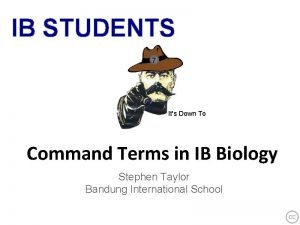 Explain ib command term