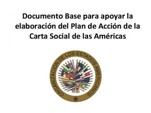 Documento Base para apoyar la elaboracin del Plan